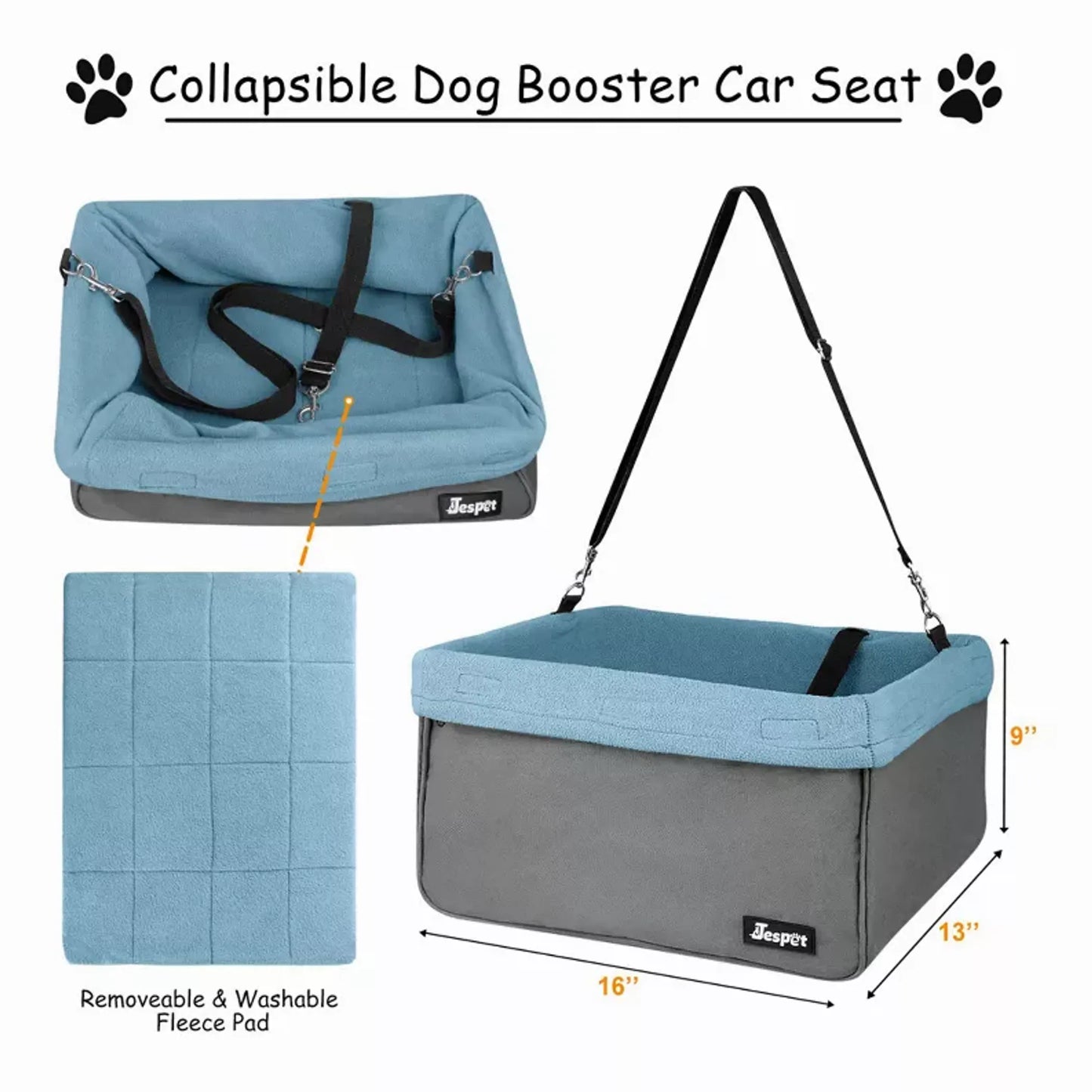 JESPET & GOOPAWS Dog Booster Seats for Cars