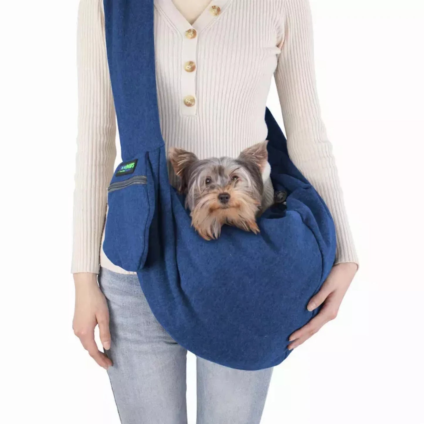 JESPET Comfy Pet Sling for Small Dog Cat, Hand Free Bag.