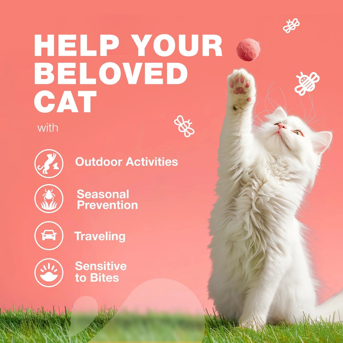 Natural Flea & Tick Protection Chews for Cats