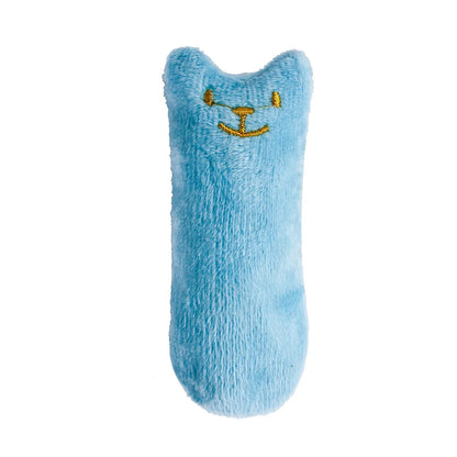 Jouets à mâcher en cataire pour chats, drôles, interactifs, en peluche, pour animaux de compagnie, jouet vocal à mordiller pour chatons, à mordre avec le pouce, pour chats.