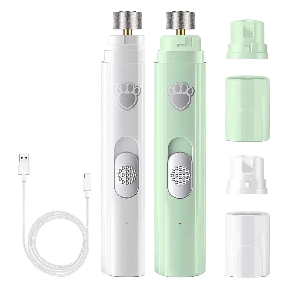Coupe-ongles électrique pour chiens, tondeuse à ongles rechargeable par USB, sans douleur, avec meuleuse pour petits et grands animaux de compagnie