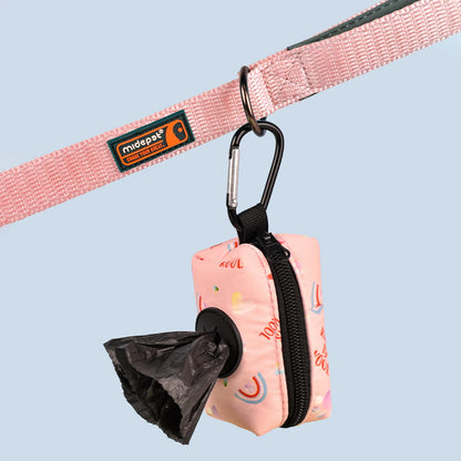 Rainbow Print Fashion Design Dog Poo Bag Holder