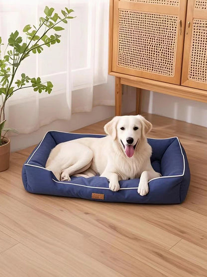 Lit pour chien carré Four Season pour grand chien, matelas résistant aux morsures, lit pour chat, lit pour chien épais et doux, canapé imperméable, maison pour animaux de compagnie