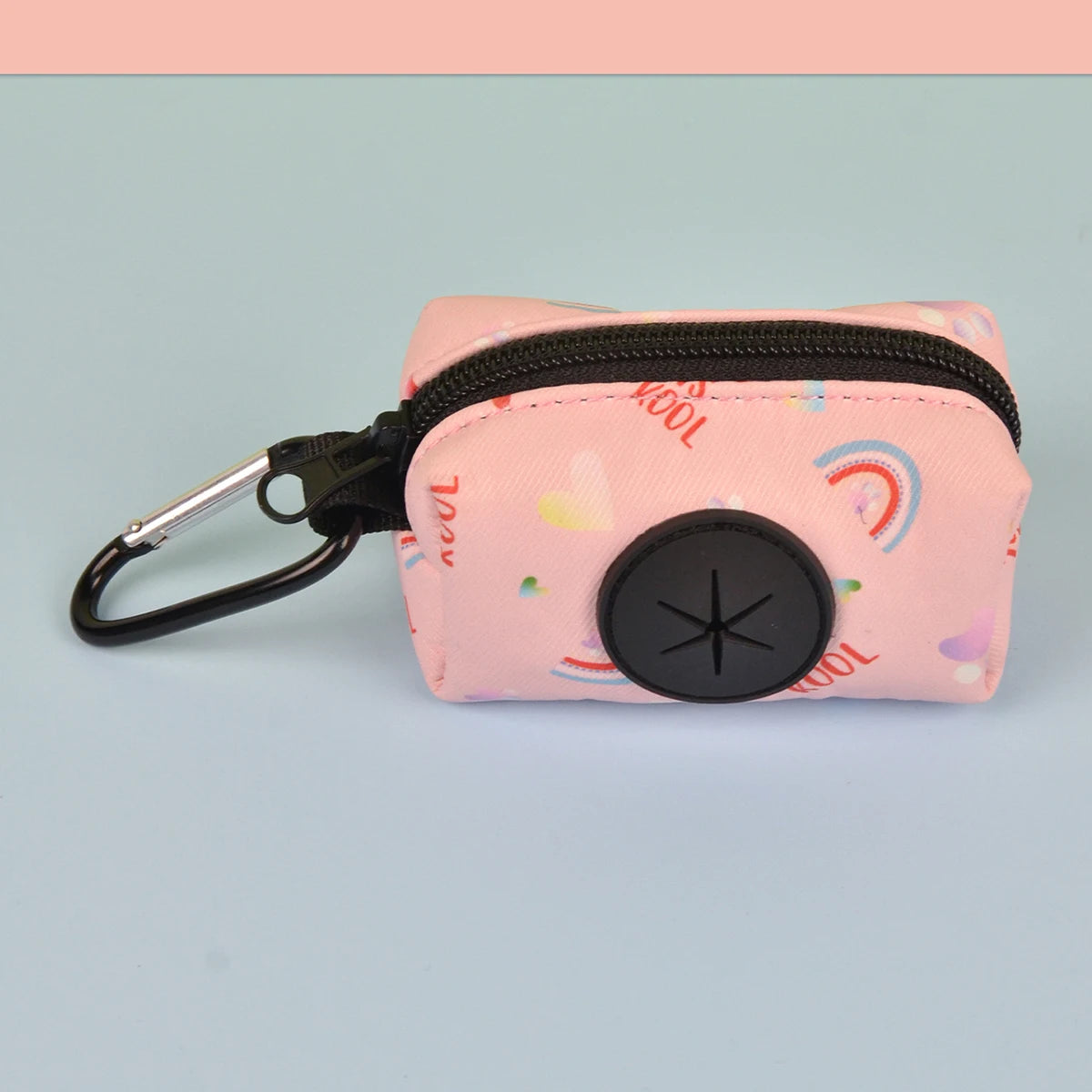 Rainbow Print Fashion Design Dog Poo Bag Holder