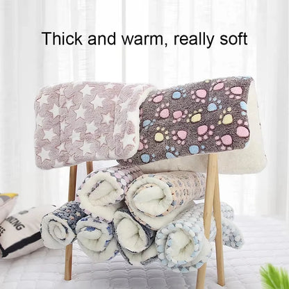 KEMORELA Tapis de couchage en flanelle pour animaux de compagnie, lit pour chien, hiver, chiot, canapé, matelas, coussin pour petits et grands chiens, couverture, fournitures pour animaux de compagnie