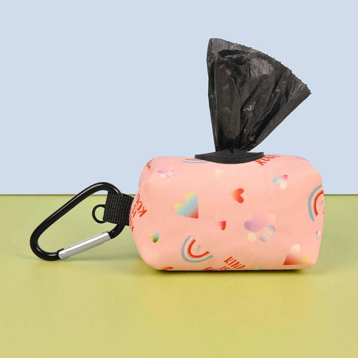 Rainbow Print Fashion Design Dog Poo Bag Holder