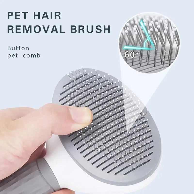 Brosse pour animaux de compagnie, peigne pour chat, brosse autonettoyante pour enlever les poils d'animaux, outils de toilettage pour chiens et chats, peigne démêlant pour animaux de compagnie, accessoires pour chiens