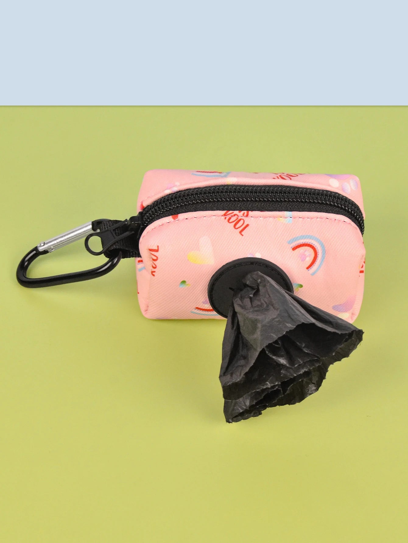 Rainbow Print Fashion Design Dog Poo Bag Holder