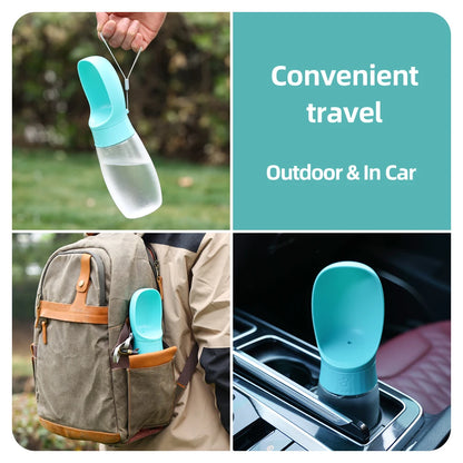300ml 500ml Dog Water Bottle Portable Drinking Bowl