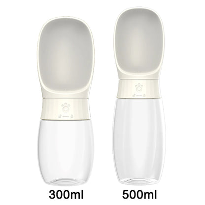 300ml 500ml Dog Water Bottle Portable Drinking Bowl