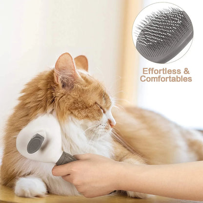 Brosse pour animaux de compagnie, peigne pour chat, brosse autonettoyante pour enlever les poils d'animaux, outils de toilettage pour chiens et chats, peigne démêlant pour animaux de compagnie, accessoires pour chiens