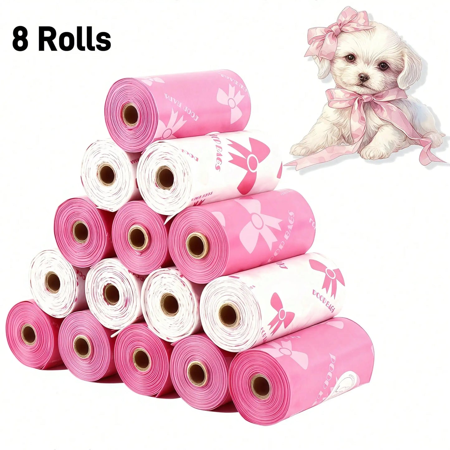 3/6/10/12 Rolls 180 Count Super Thick Dog Poop Bags,Leak-Proof