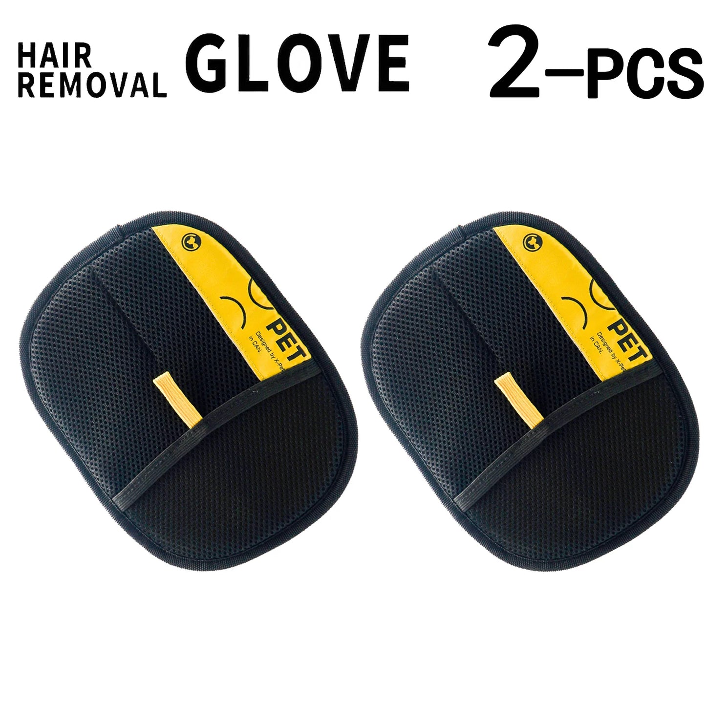 2 in 1 Pet Hair Removal Mitts for Cats Dogs Electrostatic Grooming Glove