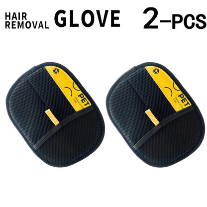 2 in 1 Pet Hair Removal Mitts for Cats Dogs Electrostatic Grooming Glove