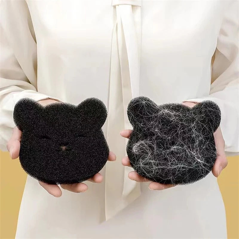 2 /4 Sets Of Household Pet Hair Remover, Machine Washed Bear Sticky Spong