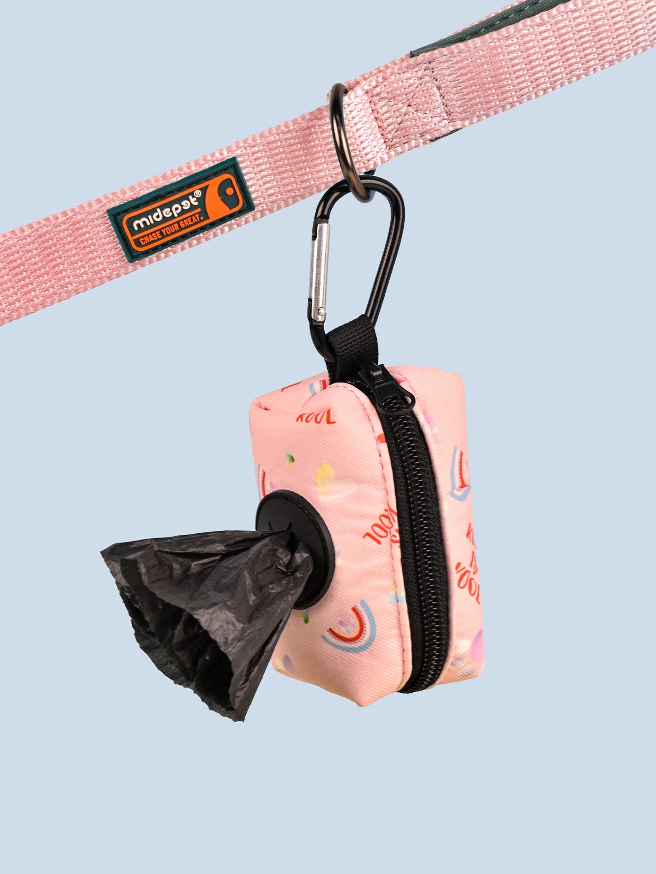 Rainbow Print Fashion Design Dog Poo Bag Holder