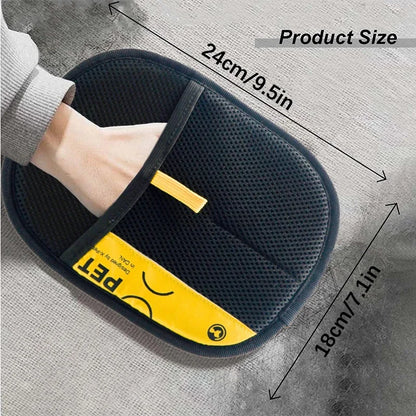 2 in 1 Pet Hair Removal Mitts for Cats Dogs Electrostatic Grooming Glove
