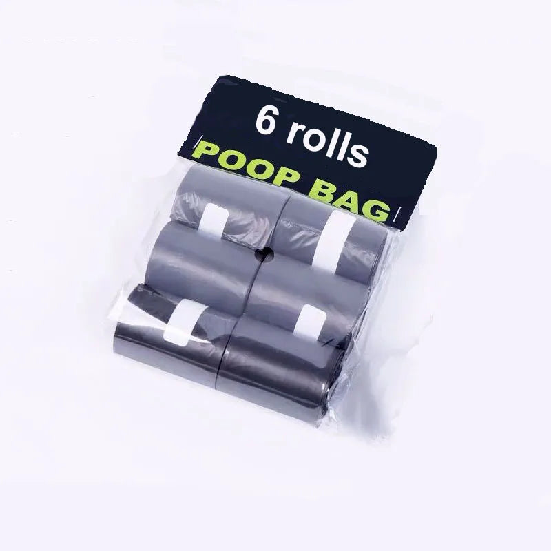 Pelle à excréments pliable pour chien avec 1 rouleau de sacs décomposables, ramasse-excréments propre.