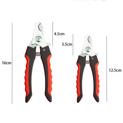 Coupe-ongles pour animaux de compagnie avec lame en forme de faucille, grandes pinces à ongles en acier inoxydable, ciseaux de toilettage multifonctions pour chat et chien (type Teddy)