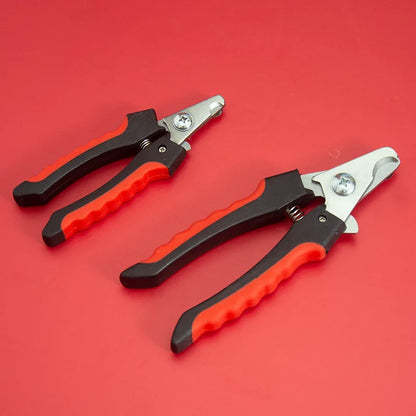 Coupe-ongles pour animaux de compagnie avec lame en forme de faucille, grandes pinces à ongles en acier inoxydable, ciseaux de toilettage multifonctions pour chat et chien (type Teddy)