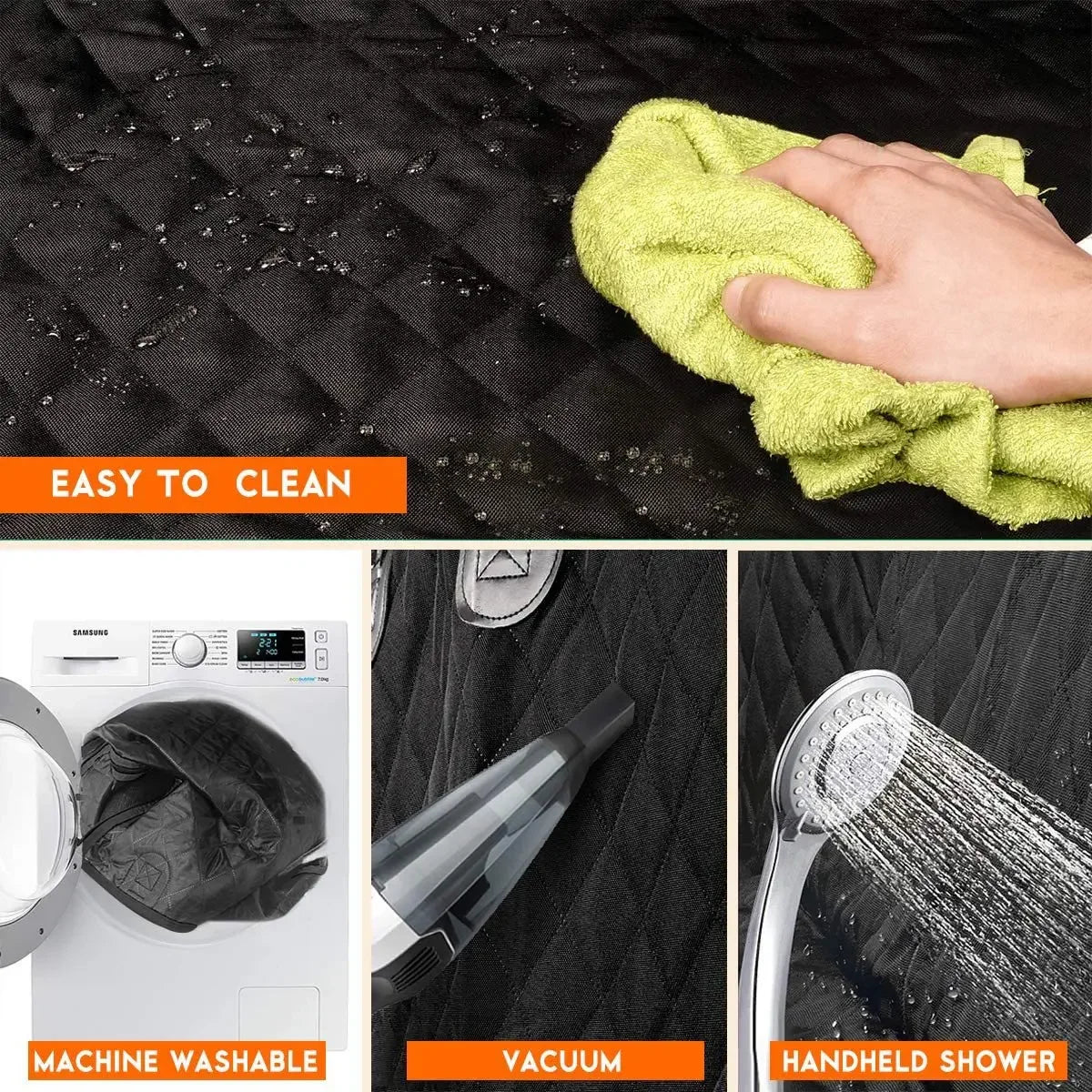 Dog Car Rear Seat Protective Cover Waterproof Dirt Resistant