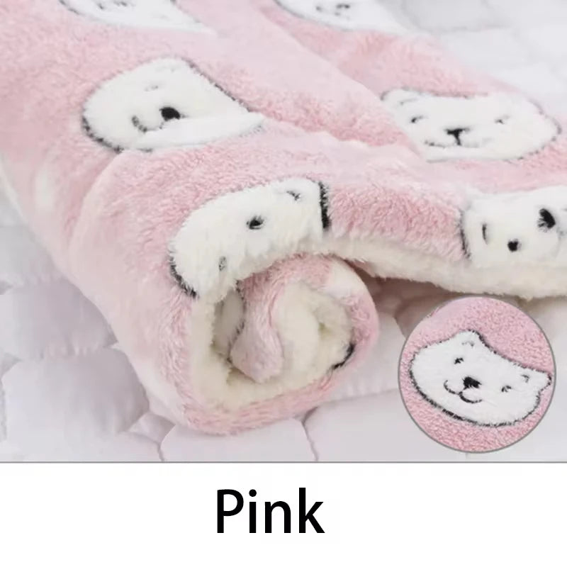 KEMORELA Tapis de couchage en flanelle pour animaux de compagnie, lit pour chien, hiver, chiot, canapé, matelas, coussin pour petits et grands chiens, couverture, fournitures pour animaux de compagnie