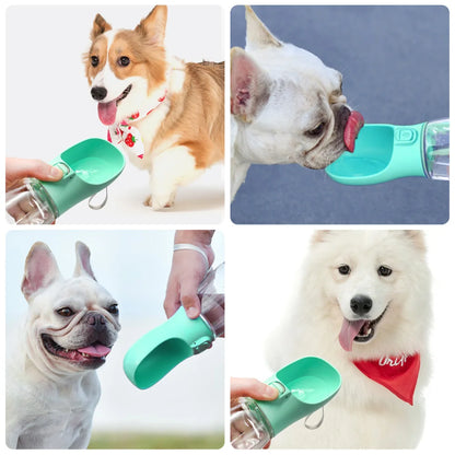 Bouteille d'eau portable pour chien, petite et grande, pour chat, bols d'eau étanches pour promenade en extérieur, fournitures pour Chihuahua et Bouledogue français