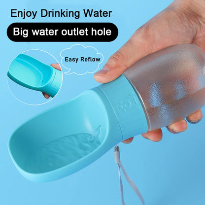 300ml 500ml Dog Water Bottle Portable Drinking Bowl