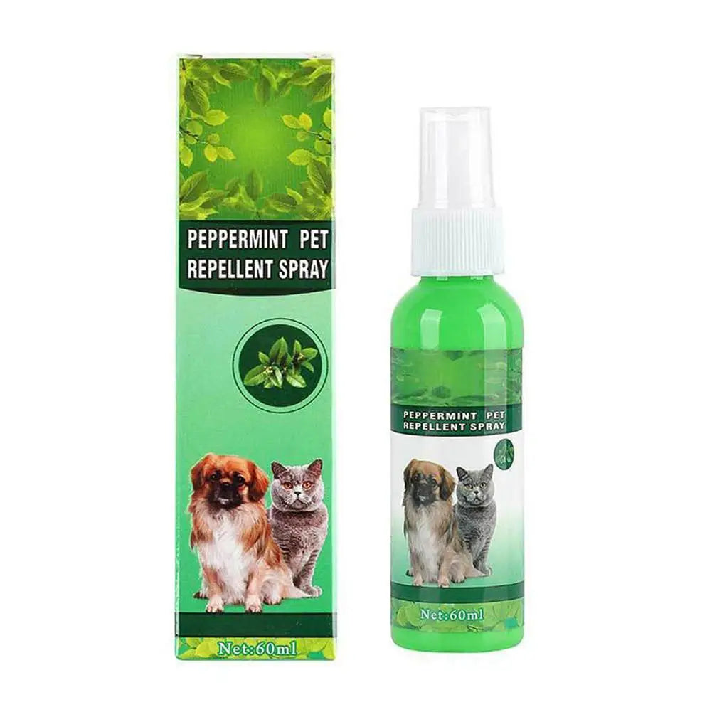 Gouttes Anti-Puces pour Animaux 60ml Tue-Puces Tiques Poux Acariens Chat Soulage les Démangeaisons Antiseptique Soin de la Peau Pulvérisateur Anti-Parasites pour Animaux