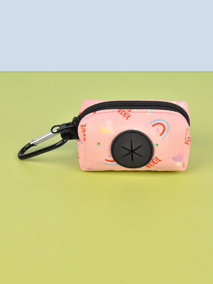 Rainbow Print Fashion Design Dog Poo Bag Holder