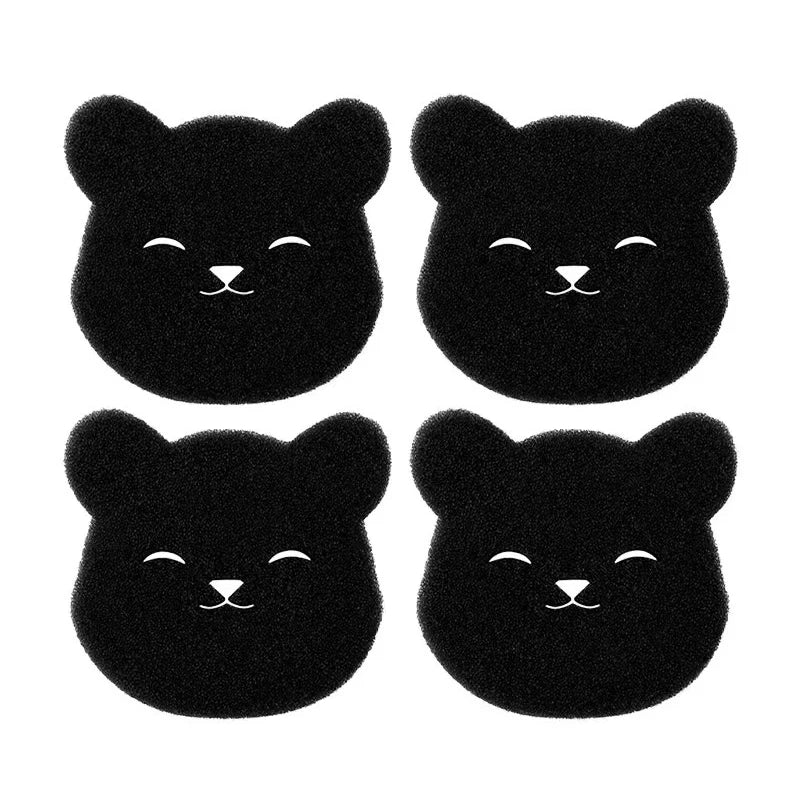 2 /4 Sets Of Household Pet Hair Remover, Machine Washed Bear Sticky Spong
