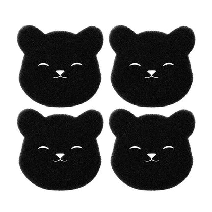 2 /4 Sets Of Household Pet Hair Remover, Machine Washed Bear Sticky Spong