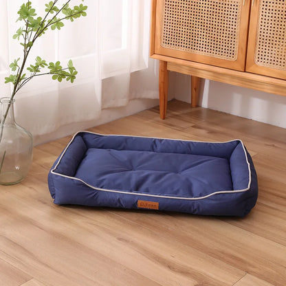 Lit pour chien carré Four Season pour grand chien, matelas résistant aux morsures, lit pour chat, lit pour chien épais et doux, canapé imperméable, maison pour animaux de compagnie