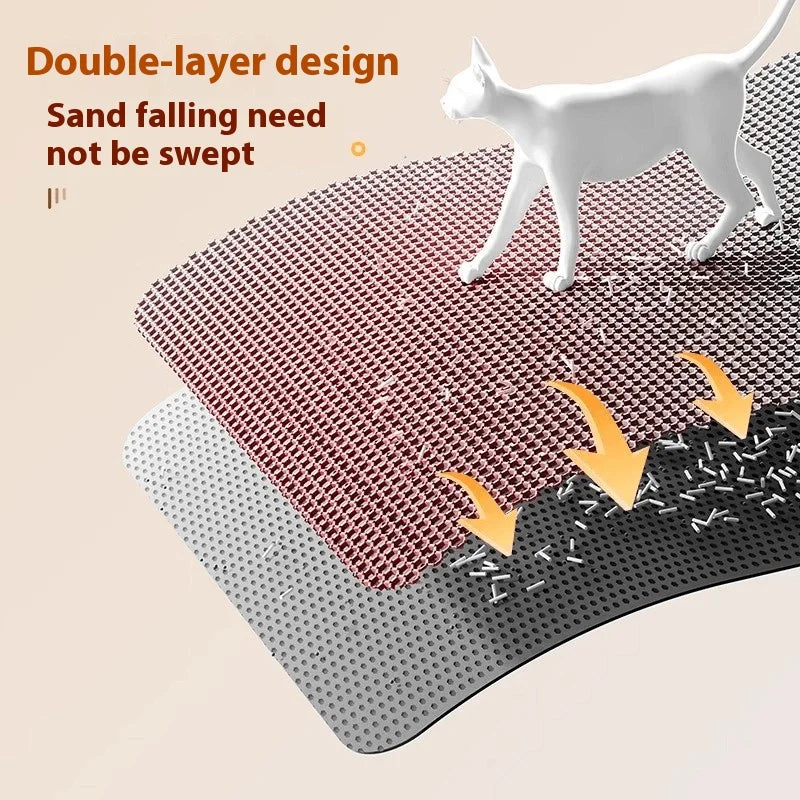 Extra Large Cat Litter Mat Heavy Duty Waterproof   Washable