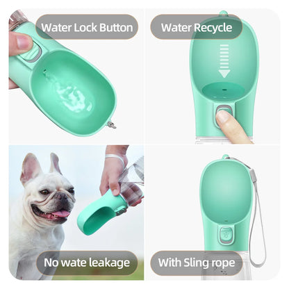 Bouteille d'eau portable pour chien, petite et grande, pour chat, bols d'eau étanches pour promenade en extérieur, fournitures pour Chihuahua et Bouledogue français