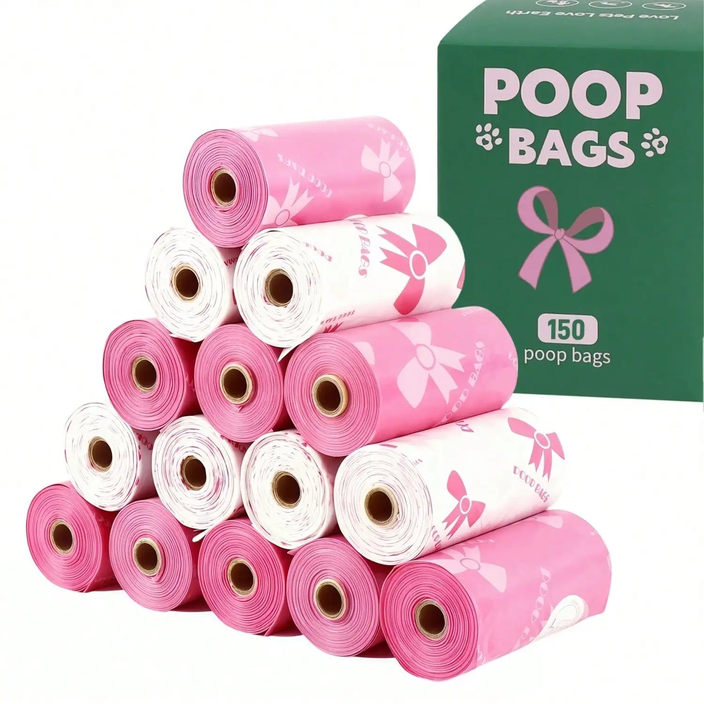 3/6/10/12 Rolls 180 Count Super Thick Dog Poop Bags,Leak-Proof