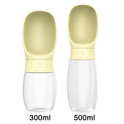300ml 500ml Dog Water Bottle Portable Drinking Bowl
