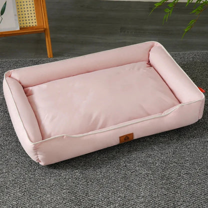 Lit pour chien carré Four Season pour grand chien, matelas résistant aux morsures, lit pour chat, lit pour chien épais et doux, canapé imperméable, maison pour animaux de compagnie