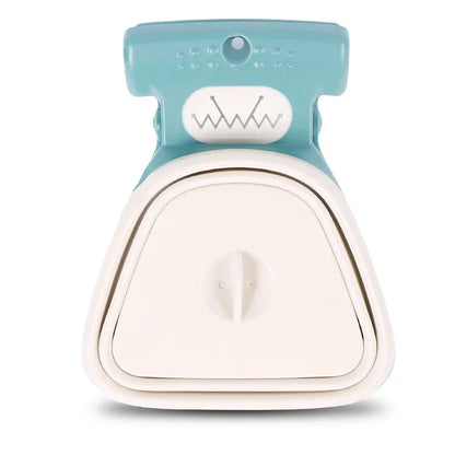 Pelle à excréments pliable pour chien avec 1 rouleau de sacs décomposables, ramasse-excréments propre.