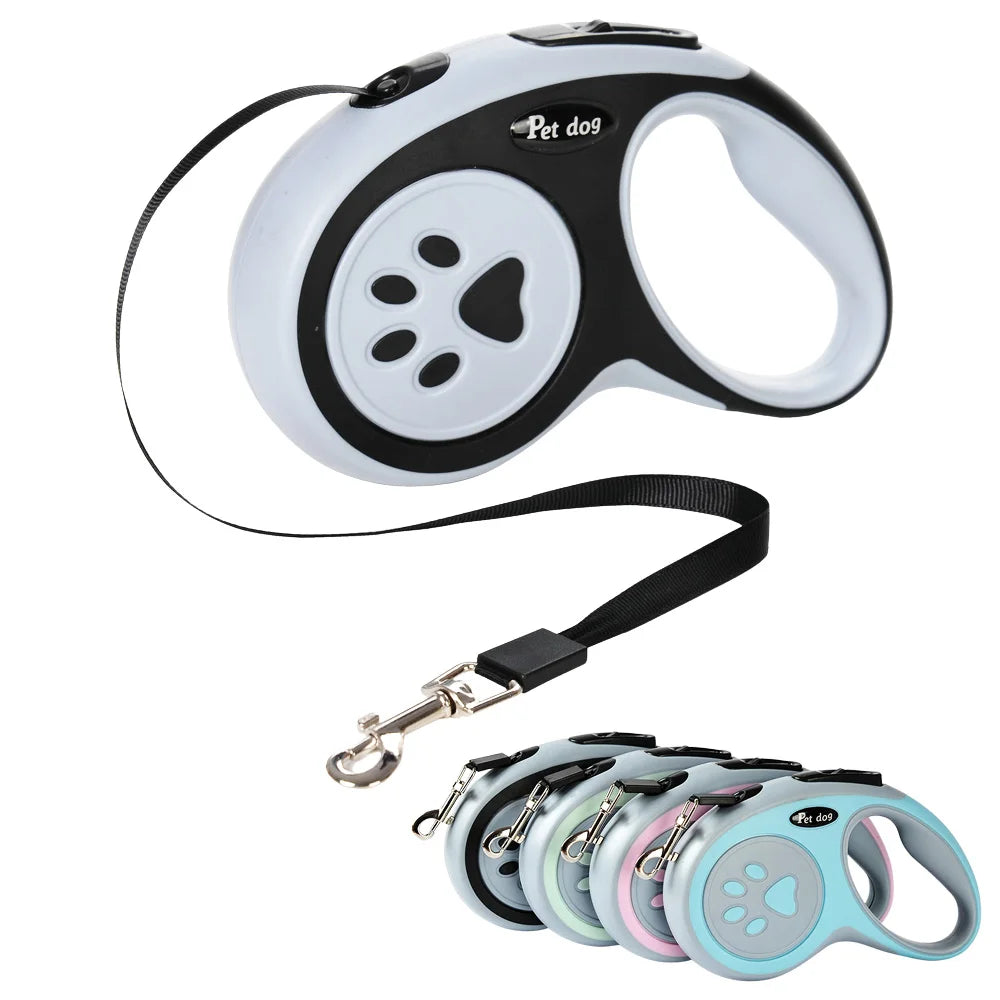 3m 5m Nylon Pet Dog Leash Automatic Retractable Extending Rope