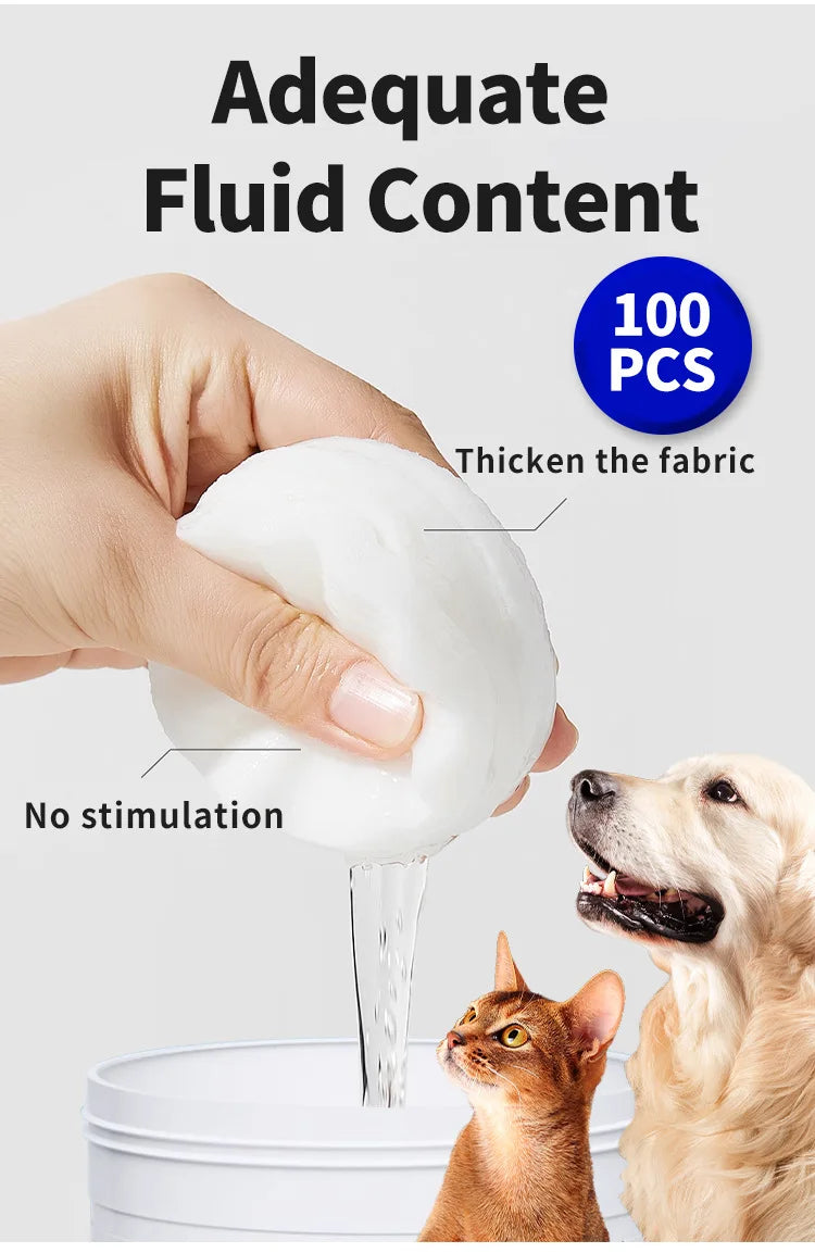 Produits de nettoyage pour animaux domestiques Lingettes oculaires pour enlever les traces de larmes Lingettes humides nettoyantes pour chats Nettoyage des yeux et élimination des traces de larmes