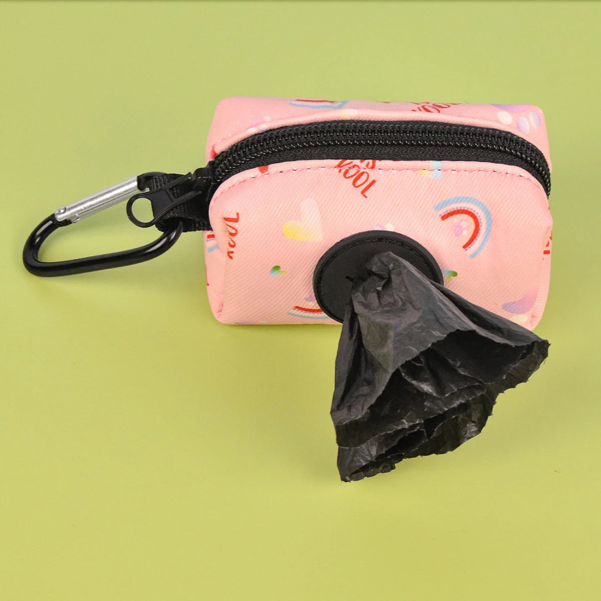Rainbow Print Fashion Design Dog Poo Bag Holder