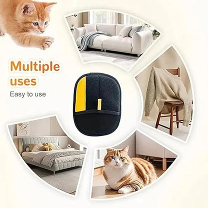 2 in 1 Pet Hair Removal Mitts for Cats Dogs Electrostatic Grooming Glove