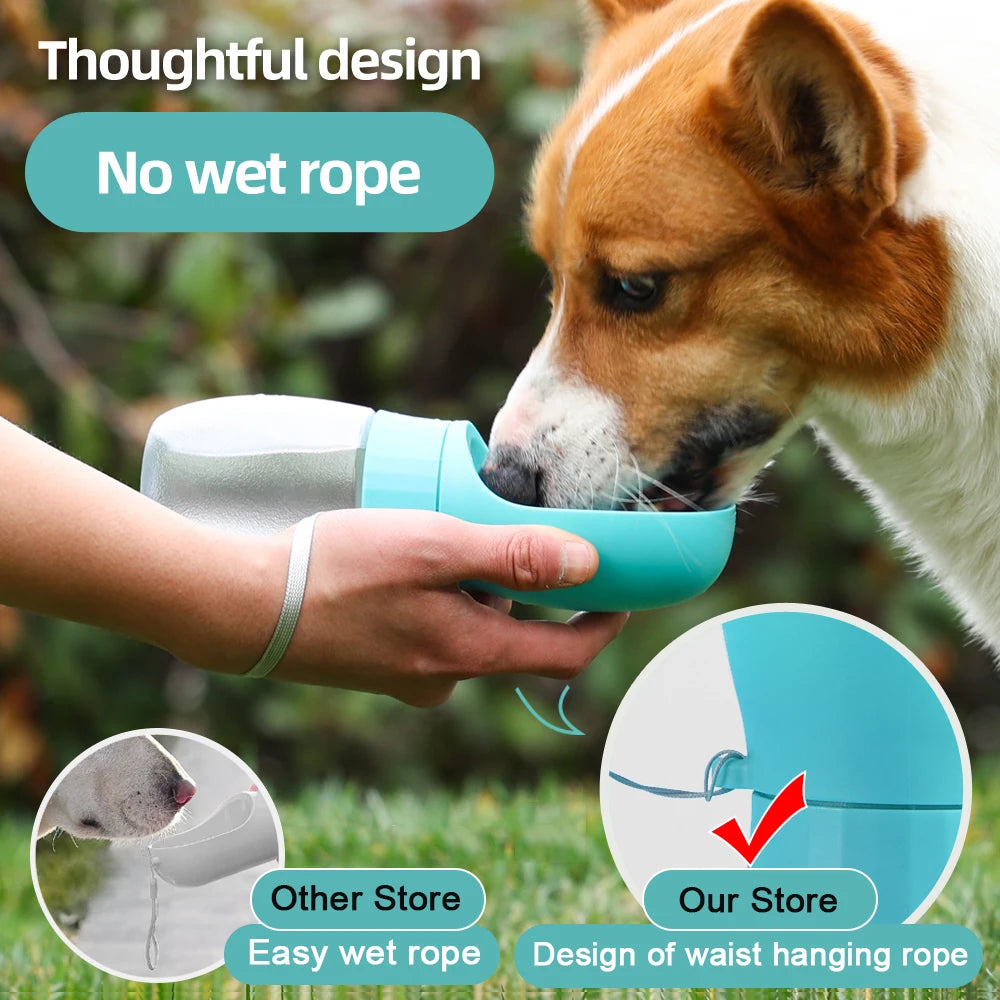300ml 500ml Dog Water Bottle Portable Drinking Bowl