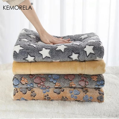 KEMORELA Tapis de couchage en flanelle pour animaux de compagnie, lit pour chien, hiver, chiot, canapé, matelas, coussin pour petits et grands chiens, couverture, fournitures pour animaux de compagnie
