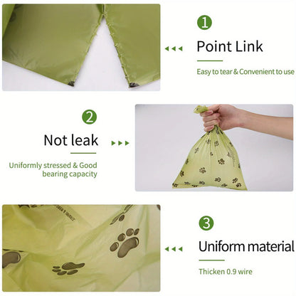 120 Count Biodegradable Dog Poop Bags Leak-Proof