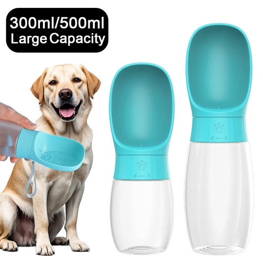 300ml 500ml Dog Water Bottle Portable Drinking Bowl