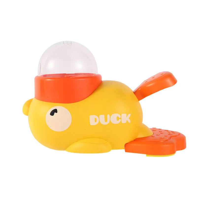 Distributeur interactif de friandises en forme de canard jaune pour chat, jouet d'entraînement durable en plastique pour chien, puzzle, mangeoire lente, jouet de divertissement pour chien.
