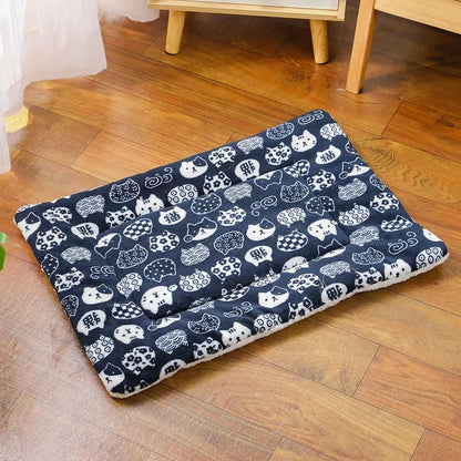 KEMORELA Tapis de couchage en flanelle pour animaux de compagnie, lit pour chien, hiver, chiot, canapé, matelas, coussin pour petits et grands chiens, couverture, fournitures pour animaux de compagnie