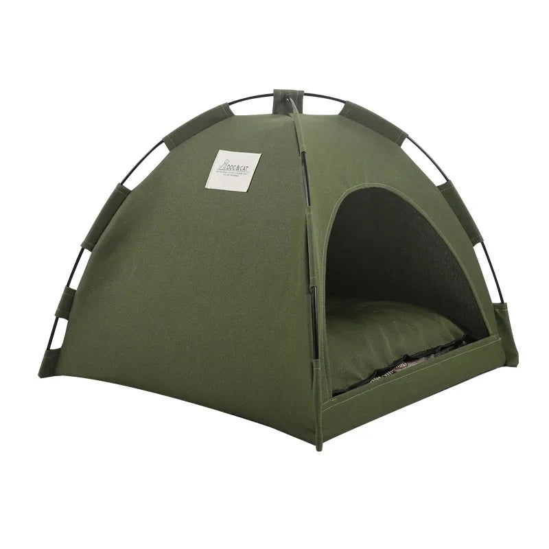 Lit Tente pour Animaux de Compagnie, Canapé-lit Amovible pour Chat, Panier en Toile, Maison Semi-fermée pour Chat, Grotte pour Chien, Lit de Couchage pour Chat pour la Décoration de la Chambre, Fournitures pour Animaux de Compagnie